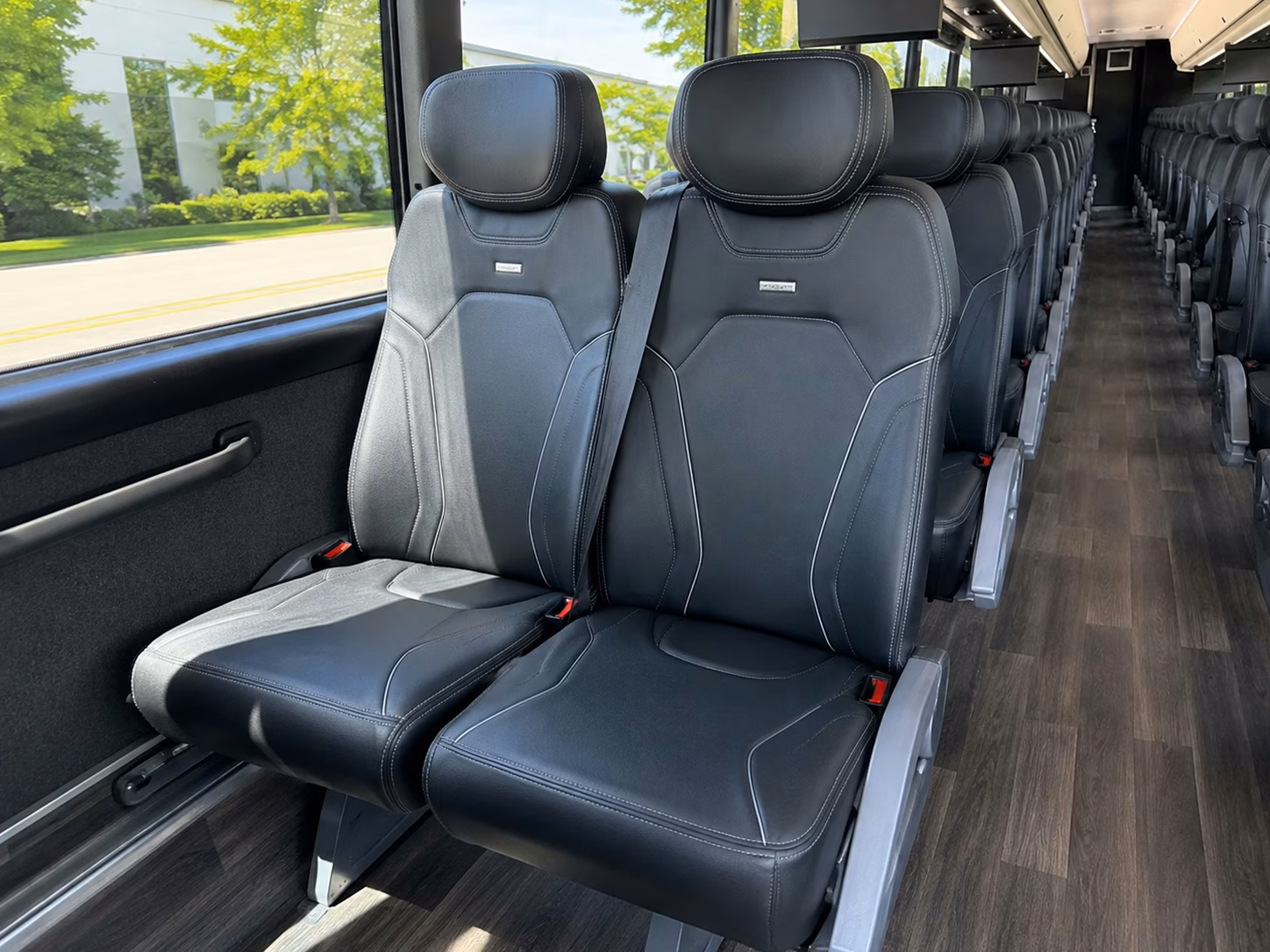 edinburg charter bus interior