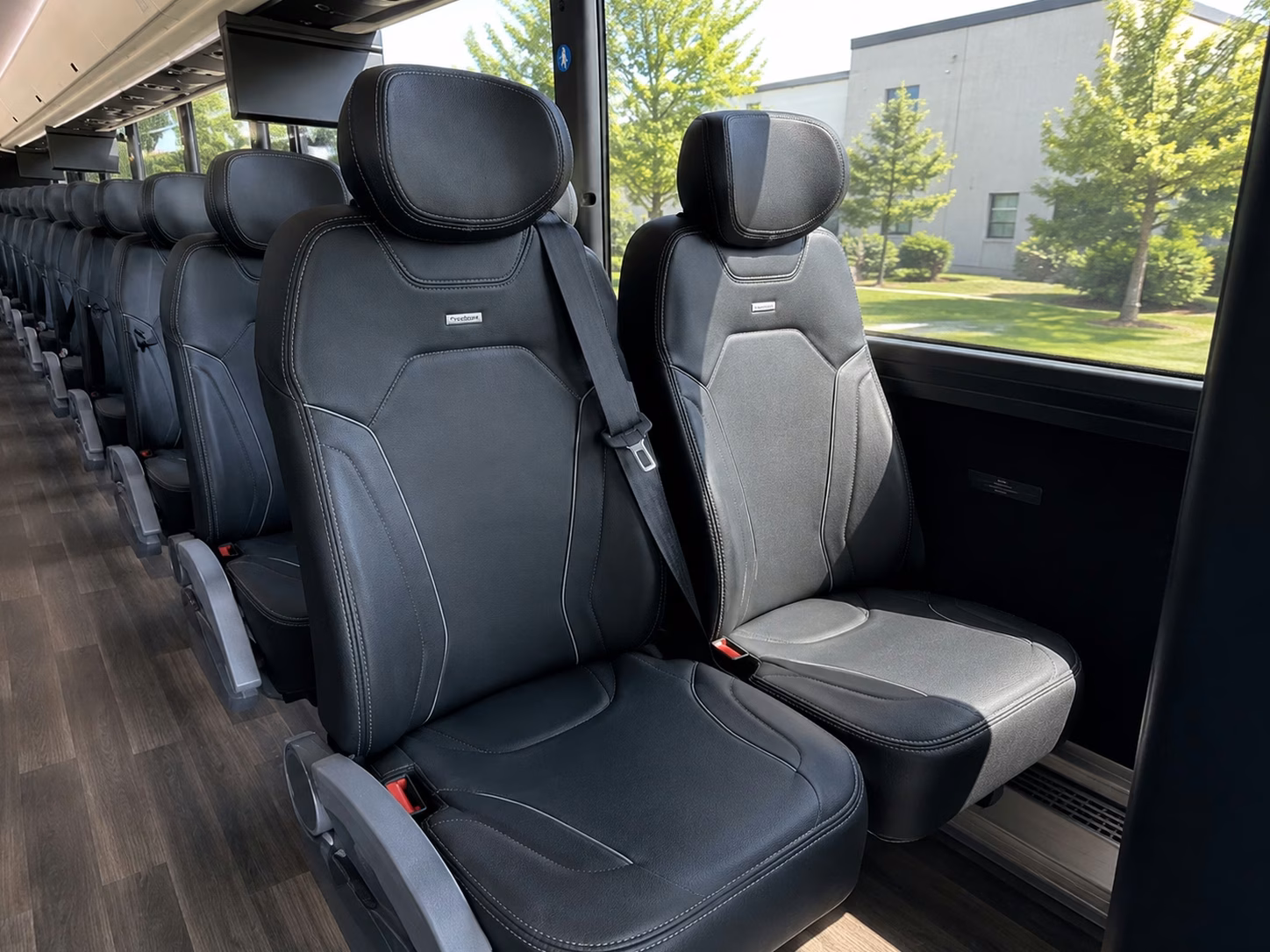 edinburg charter bus rental interior