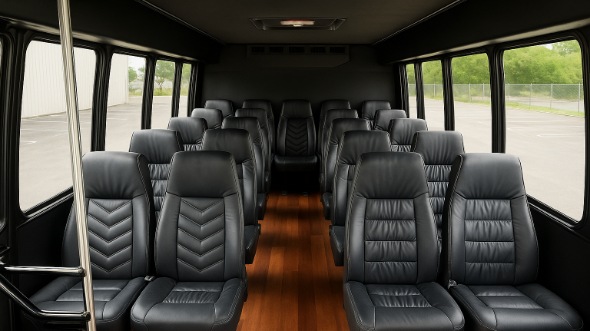 edinburg 20 passenger minibus inside