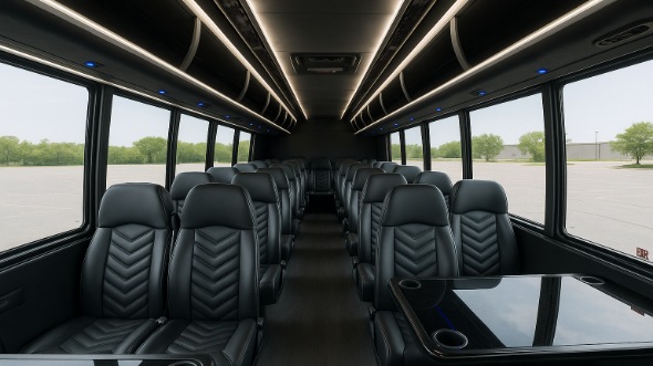 edinburg 28 passenger minibus inside