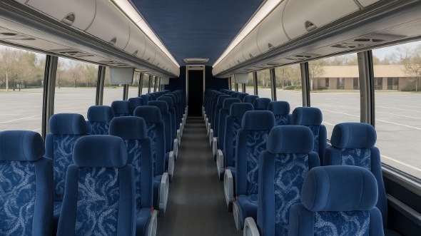 edinburg 55 passenger charter bus inside