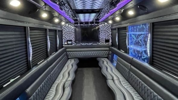 party bus rental interior edinburg